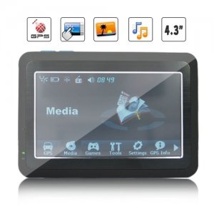 MST Processor 4.3 Inch HD touchscreen GPS Navigation with 2GB Card